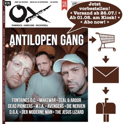 ANTILOPEN GANG Titelstory im kommenden Ox #175