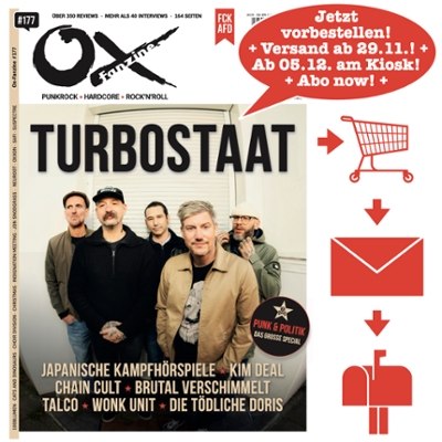 TURBOSTAAT Titelstory im kommenden Ox #177